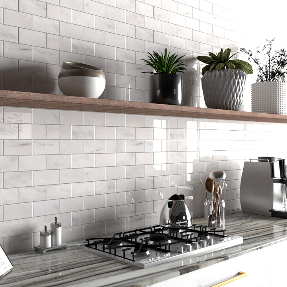 Subway tile in the Kitchen